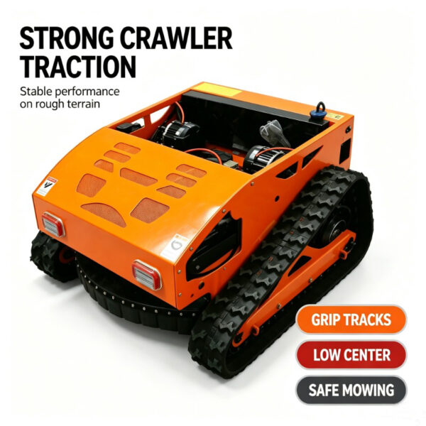 800mm width remote control lawn mower