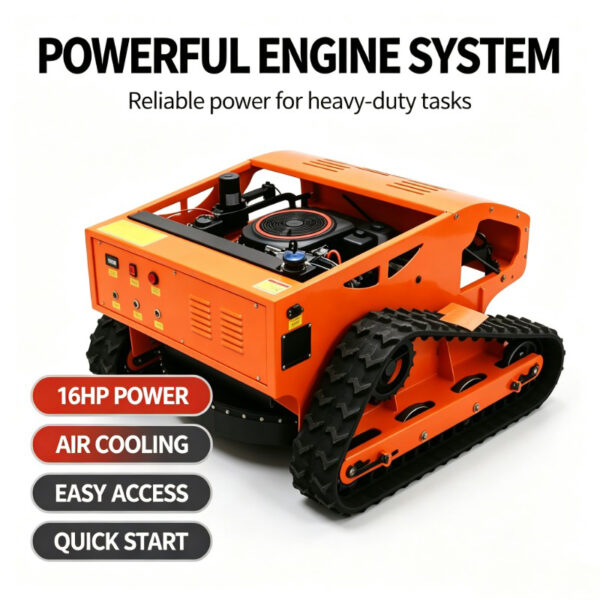 800mm width remote control lawn mower