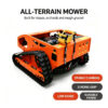 800mm width remote control lawn mower