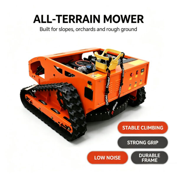 800mm width remote control lawn mower